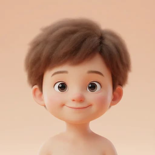 3D cartoon storybook protagonist style